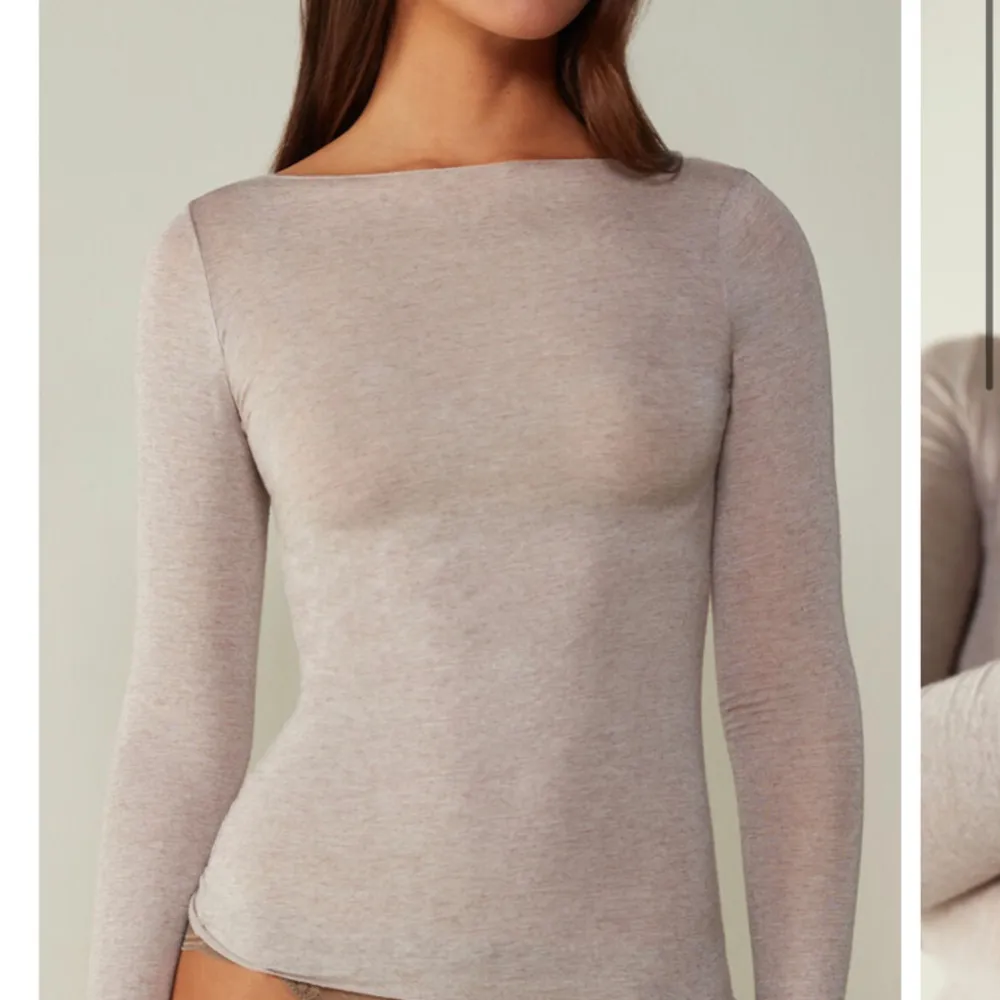 Super fina intimissimi tröja! Säljer för att den är för stor❤️ jättebra skicka förutom det lilla hålet på ärmen på sista bilden❤️ köpt för 529❤️. Tröjor & Koftor.
