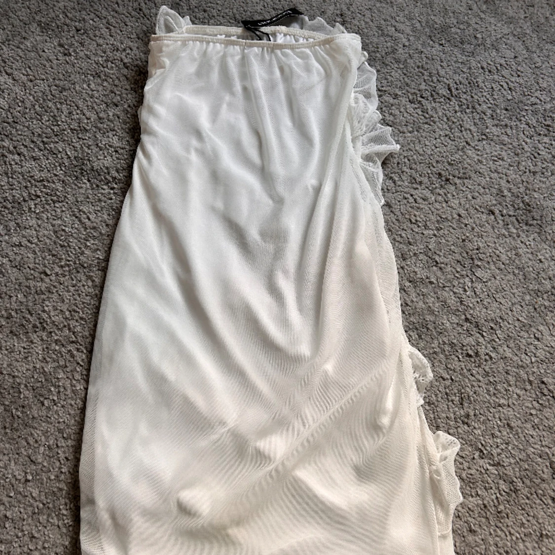 Vit Studentklänning Bandeau - 91