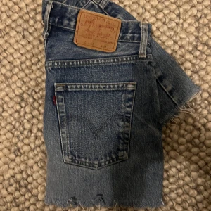 Levis jeans shorts blå - Säljer nu mina mellanblå jeansshorts från levis. Inte alls använda mycket i väldigt fint skick. Är från ett par 510 levis jeans. Storlek 30 i midjan så skulle säga en S/36