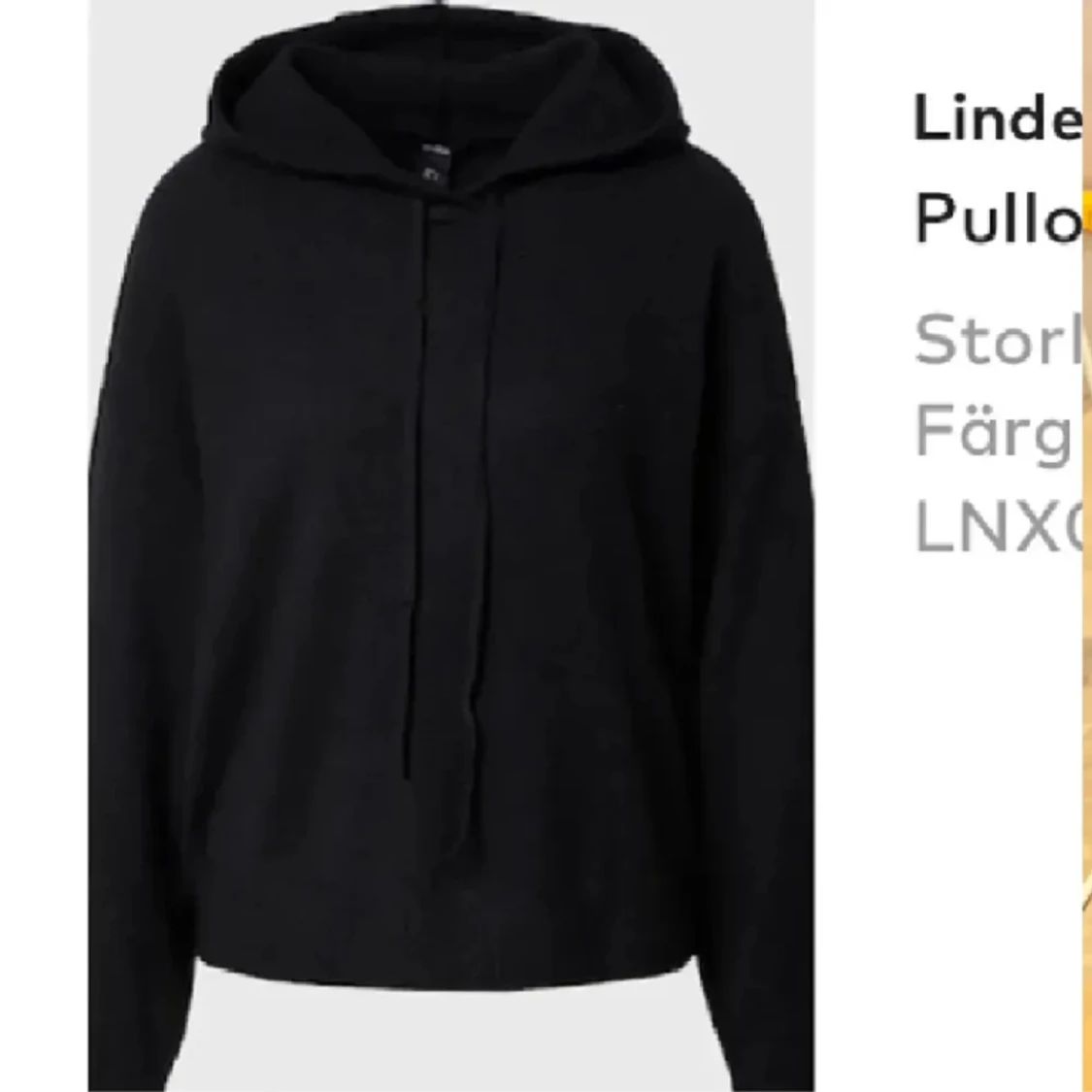 Stickad hoodie