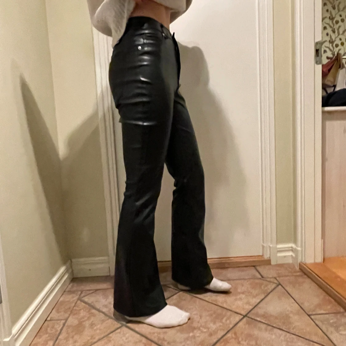 Bootcut skinnbyxor - 1