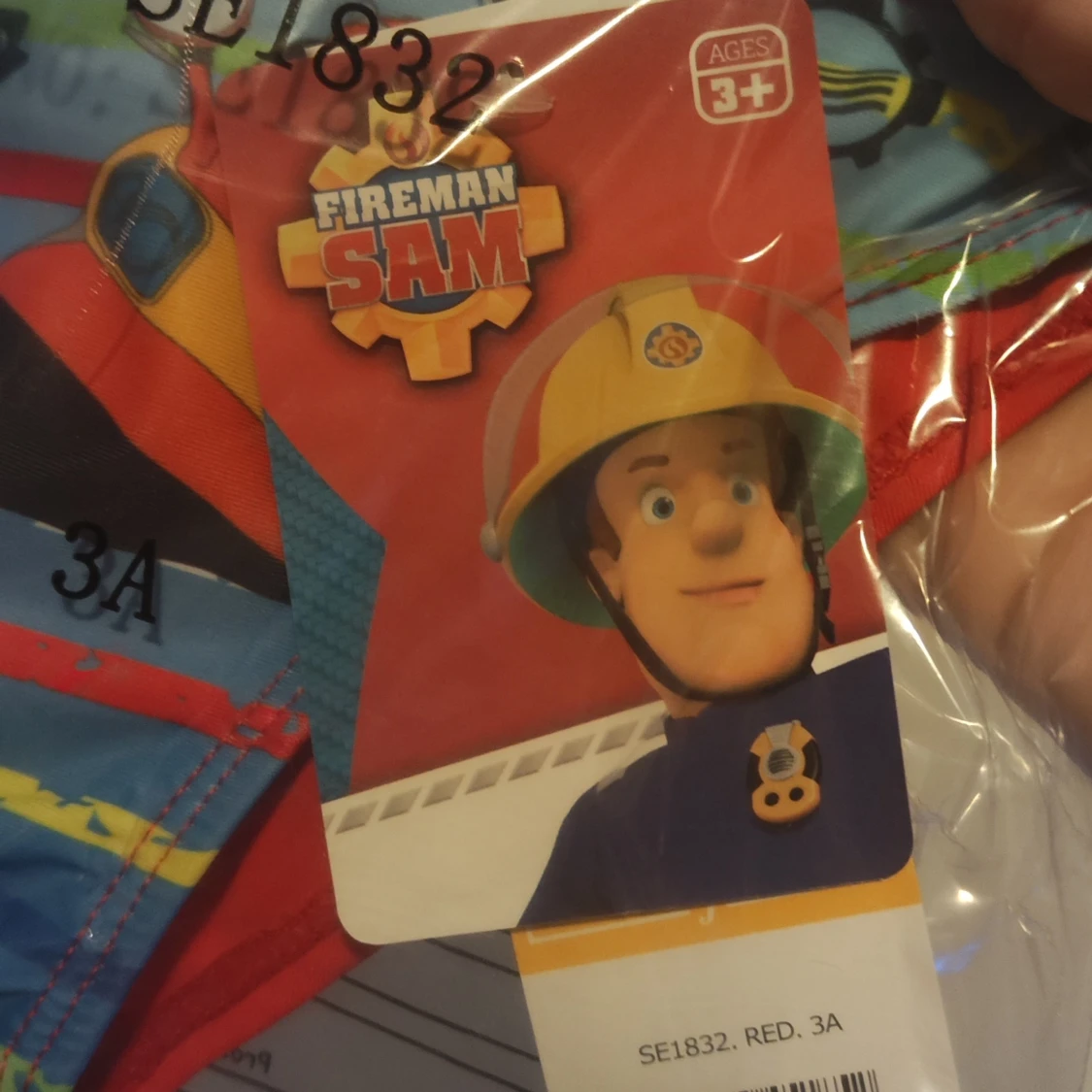 Nya Fireman Sam badbyxor 3år storlek 94 - 91