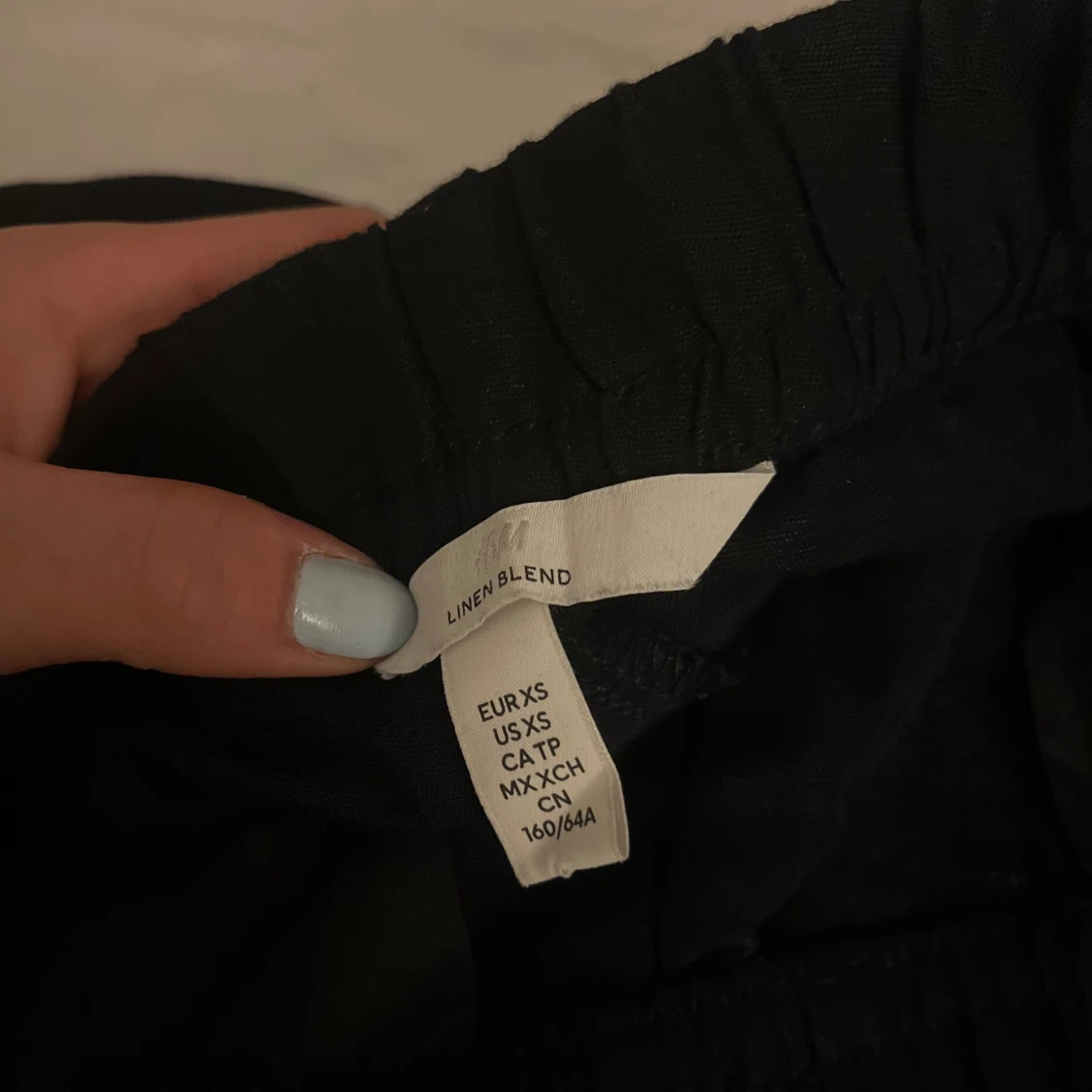 Svarta linnebyxor  - 90
