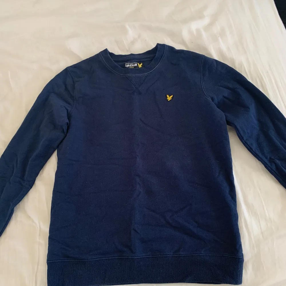 Lyle & Scott tjocktröja i bra skick, gammal och inte använd på länge. Lite skrynklig men tvättas innan den skickas så det försvinner. . Tröjor & Koftor.