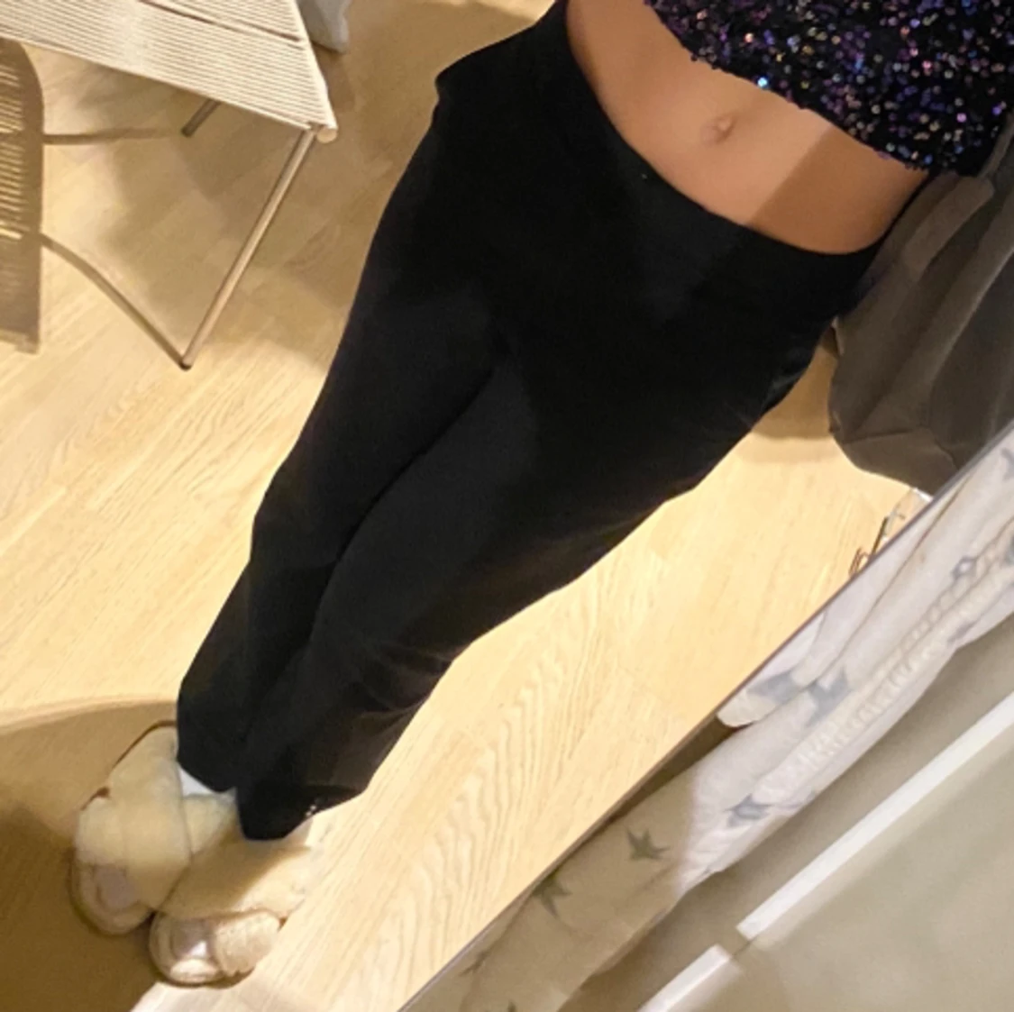 Lågmidjade kostymbyxor 