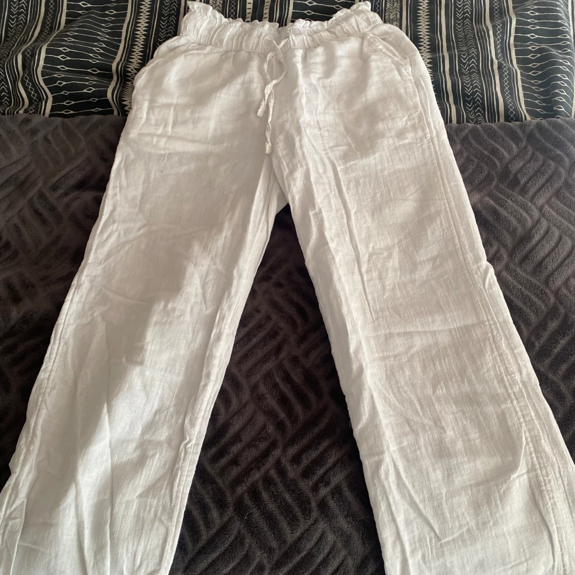 Linnebyxor vita  - 92