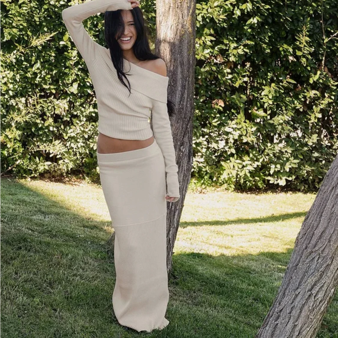 NAKD två piece rib knit outfit