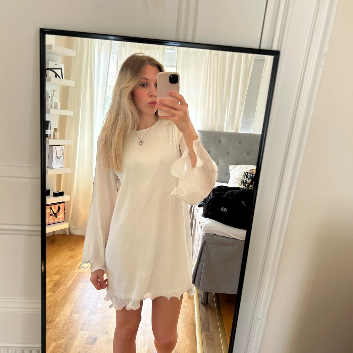 Vit Gina klänning  - 90