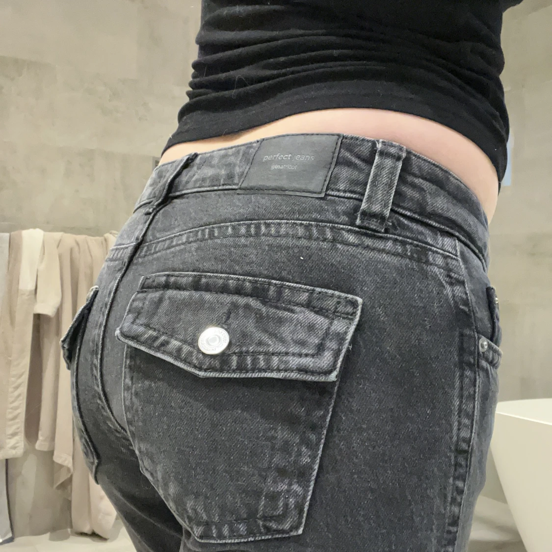 Lågmidjade jeans