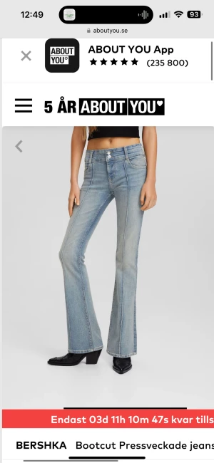 Low waist jeans - Så snygga jeans från behrska som aldrig använd💗jag är 160 och dem är lite långa för mig