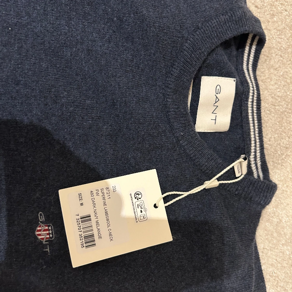 GANT tröja i lammull  - 90