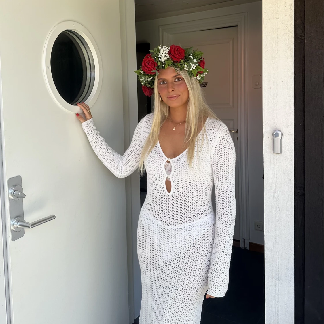 🤍Virkstickad klänning🤍