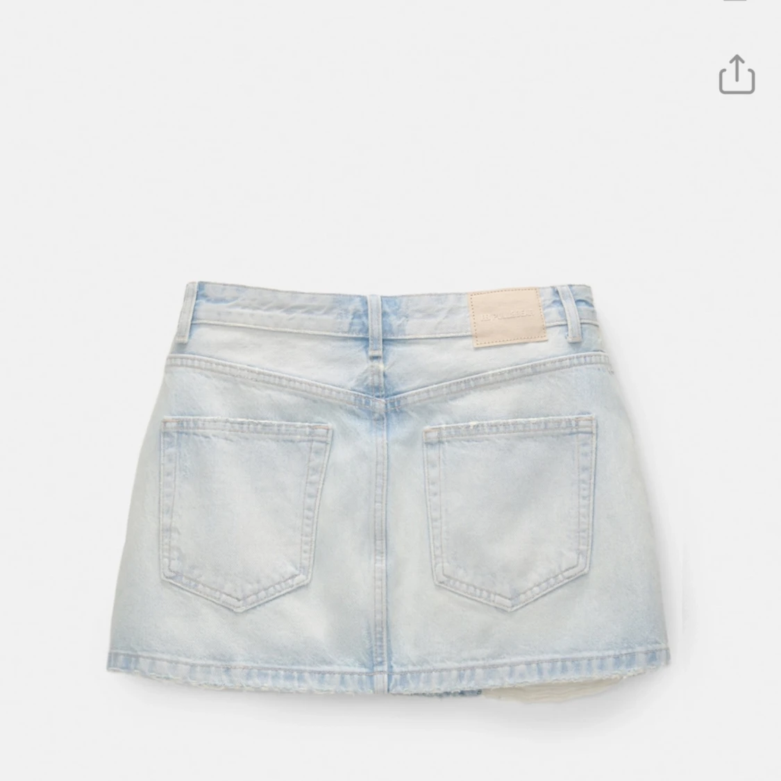 Lågmidjad jeans kjol - 90