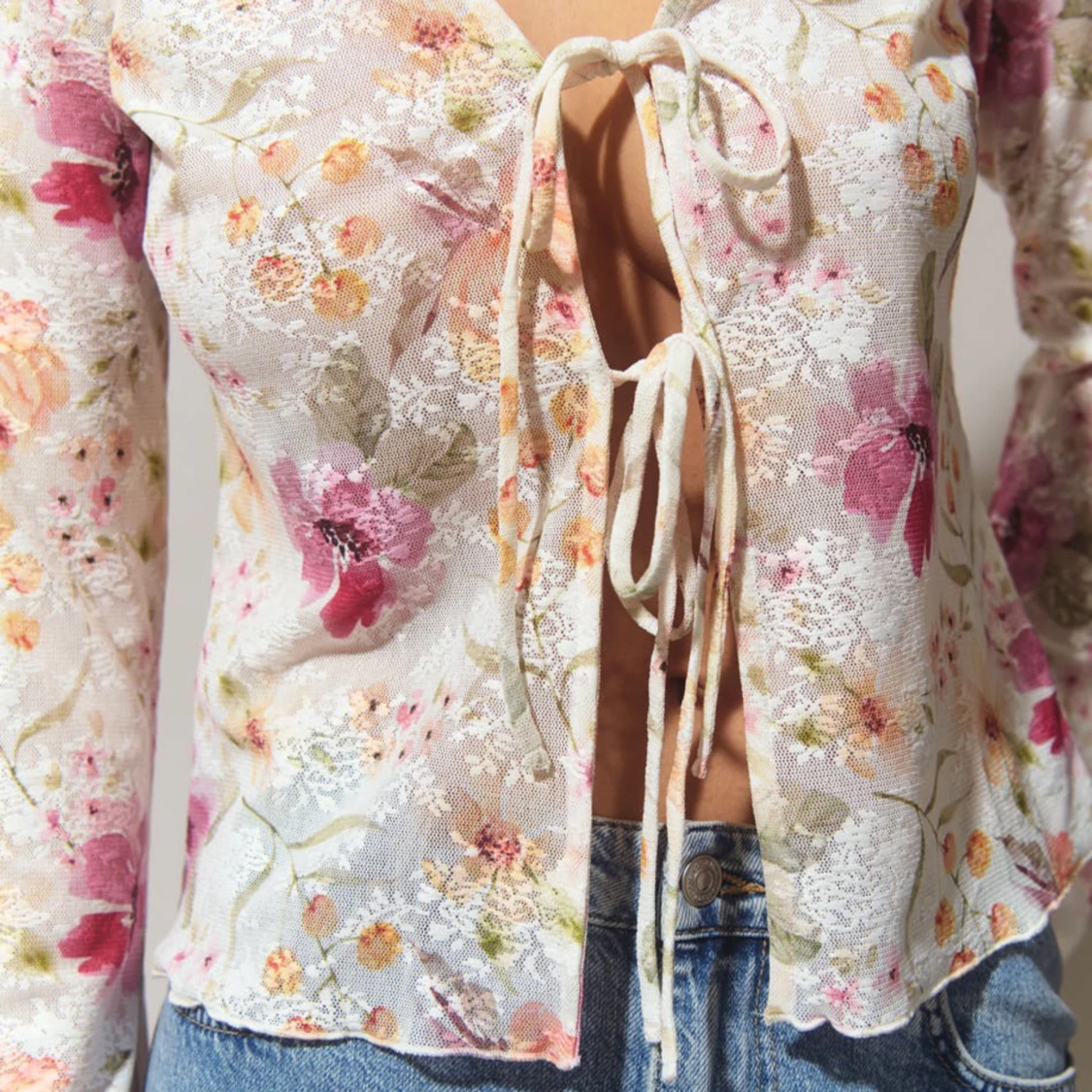 Gina Tricot Tie front Top - 90