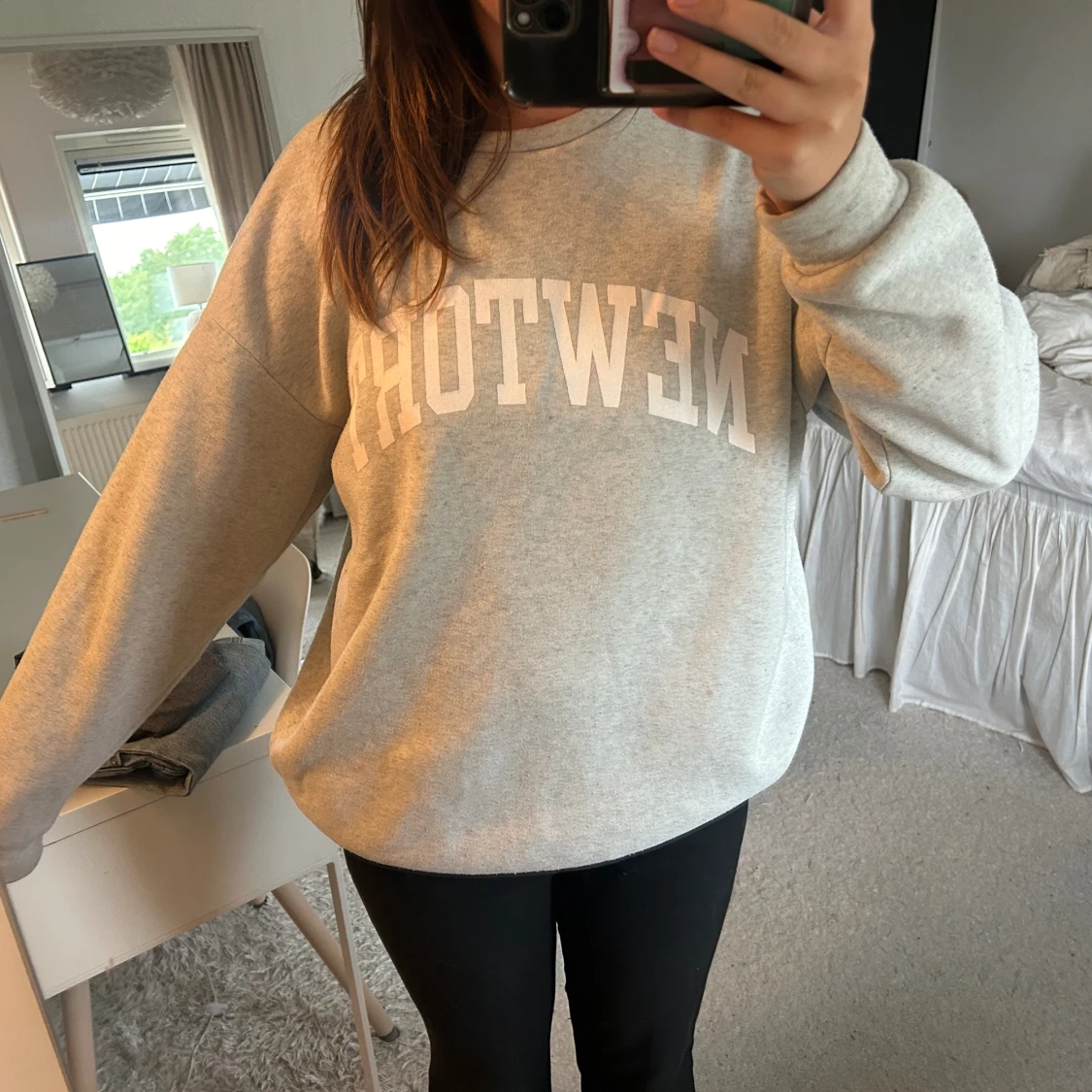 Grå sweatshirt  - 90