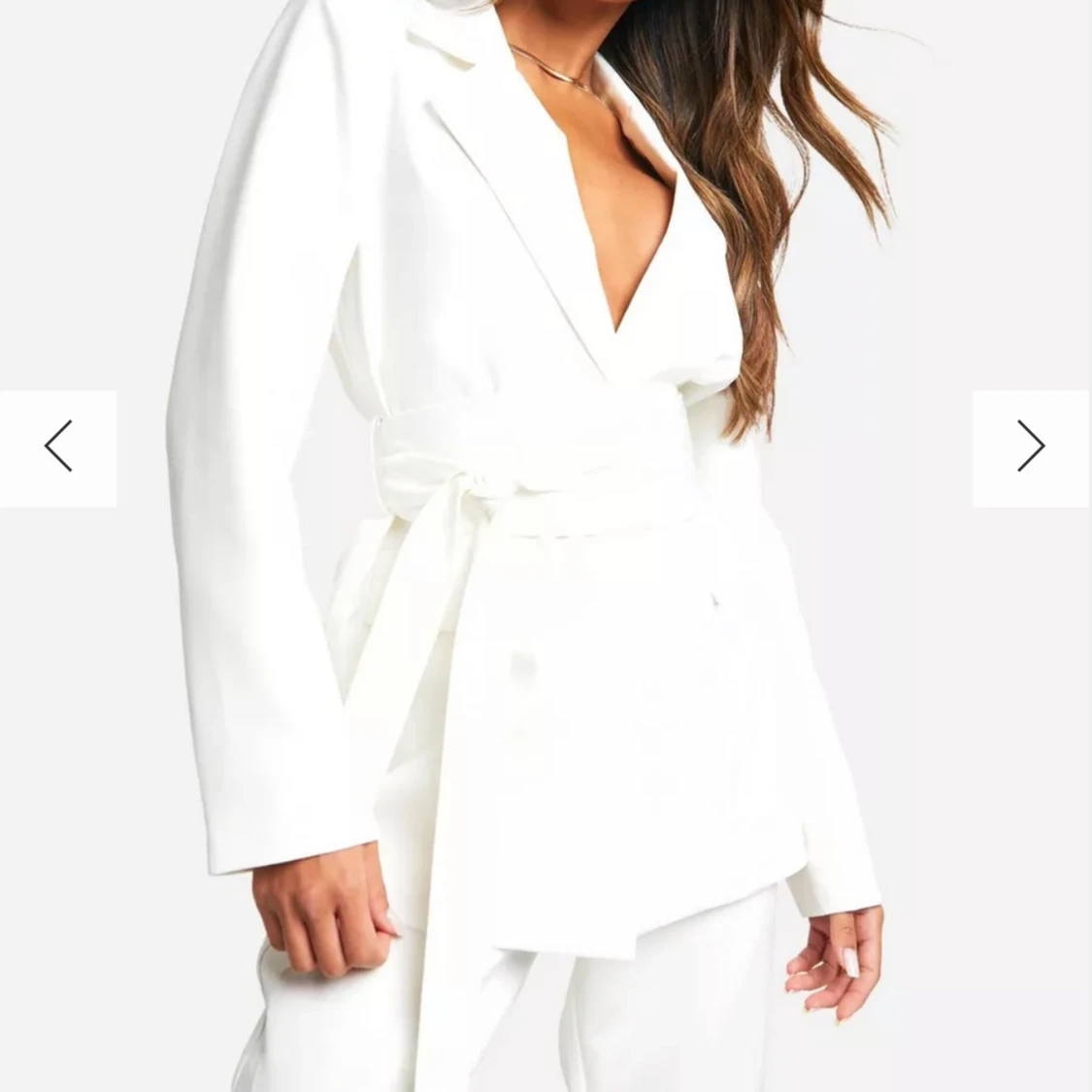 Blazer med knytskärp