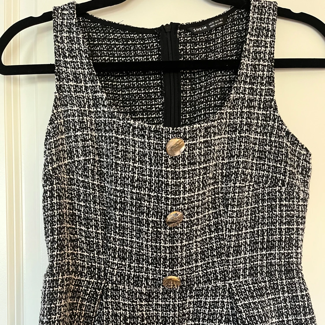 Tweed klänning - 90