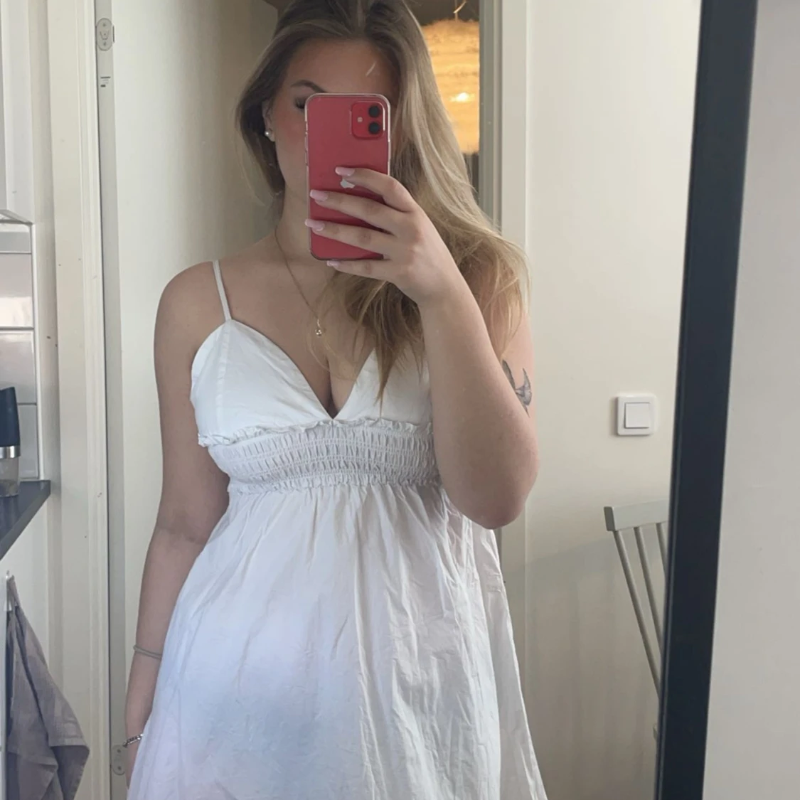 Vit sommarklänning  - 91