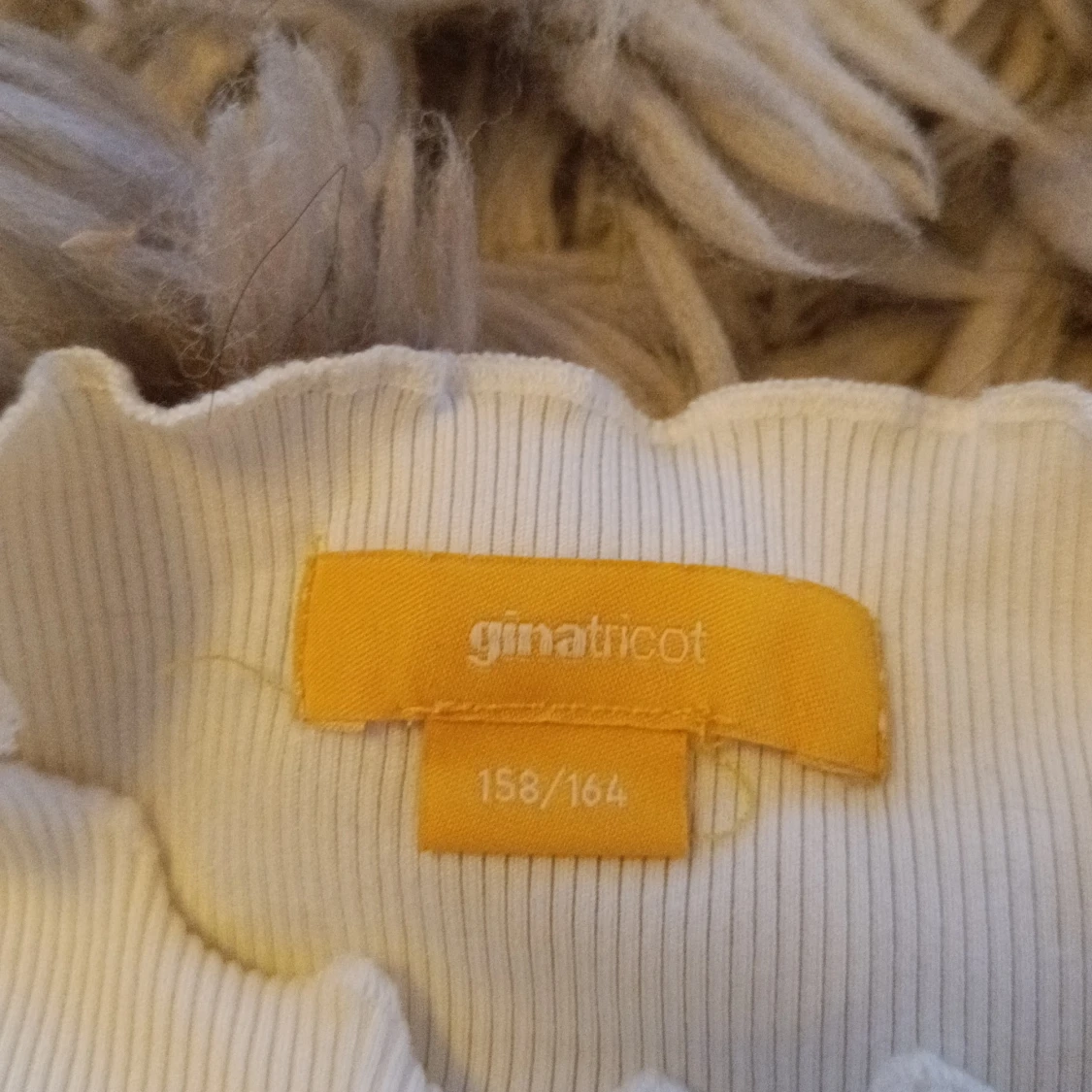 Vit långärmad tröja - 90