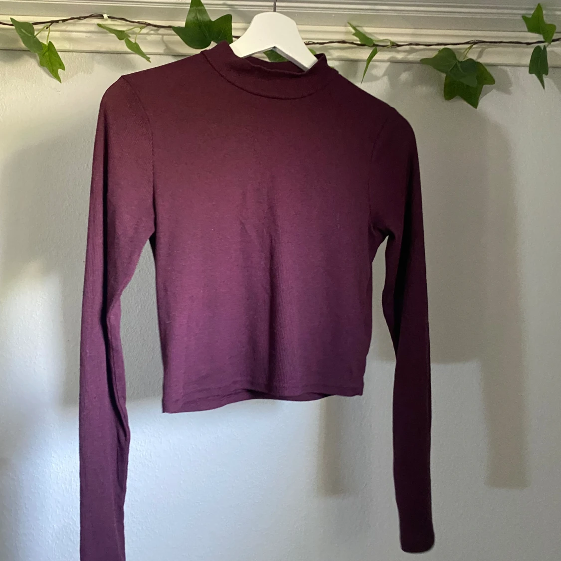 Vinröd halvpolo  - 90
