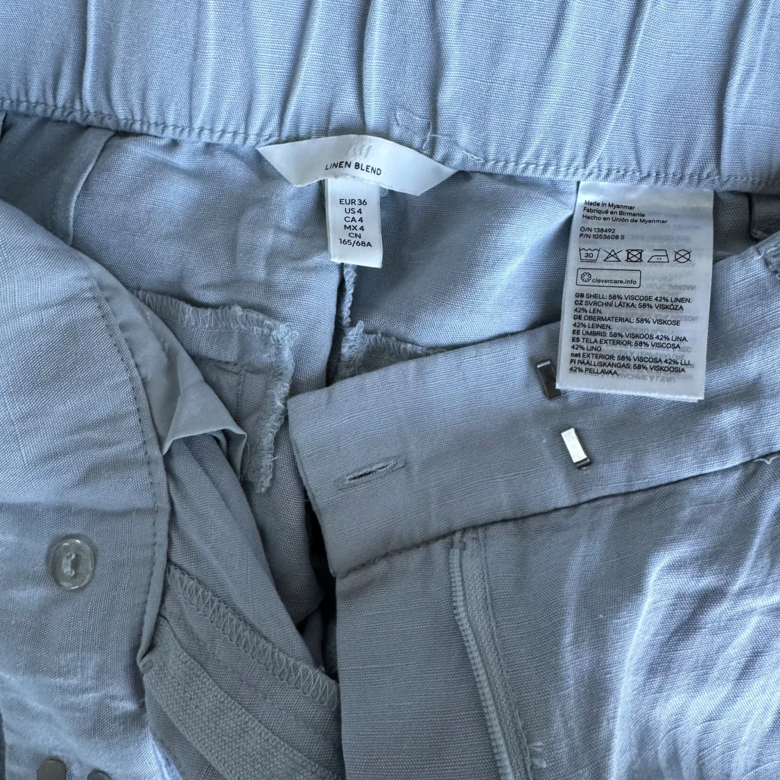 Kostymbyxor i linne - 91