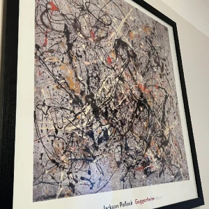 Jätte fin tavla av Jackson Pollock från 1950 - Tavlan jag varit hos mig i 9 år och är som ny inga skador på den! 