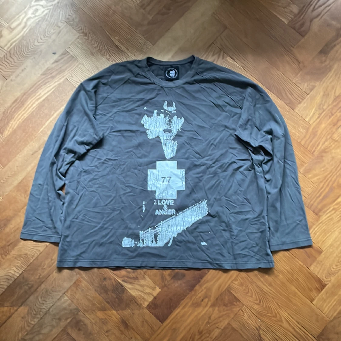 Crime cowboy Love and anger sleeved shirt