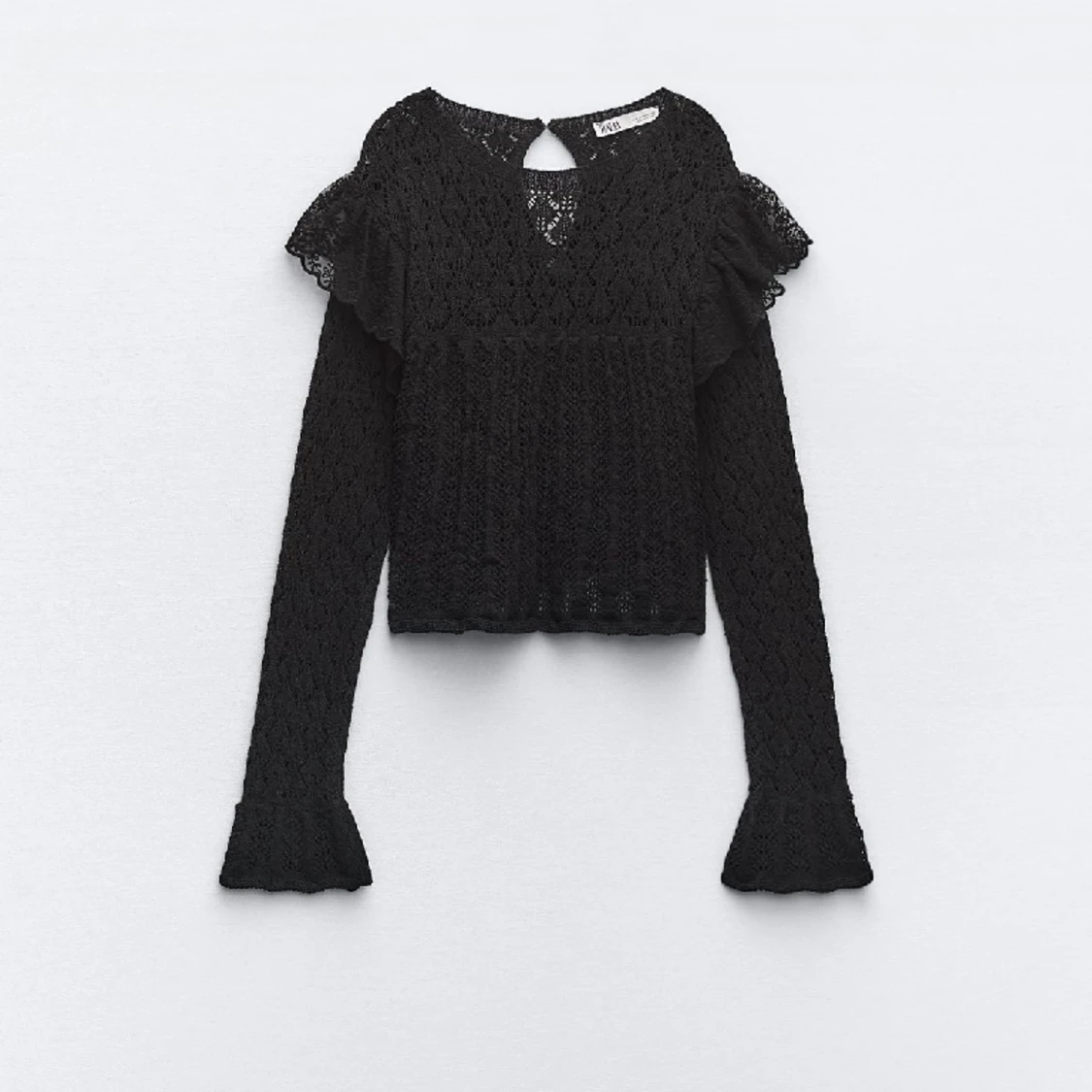 Virkad/stickad zara topp