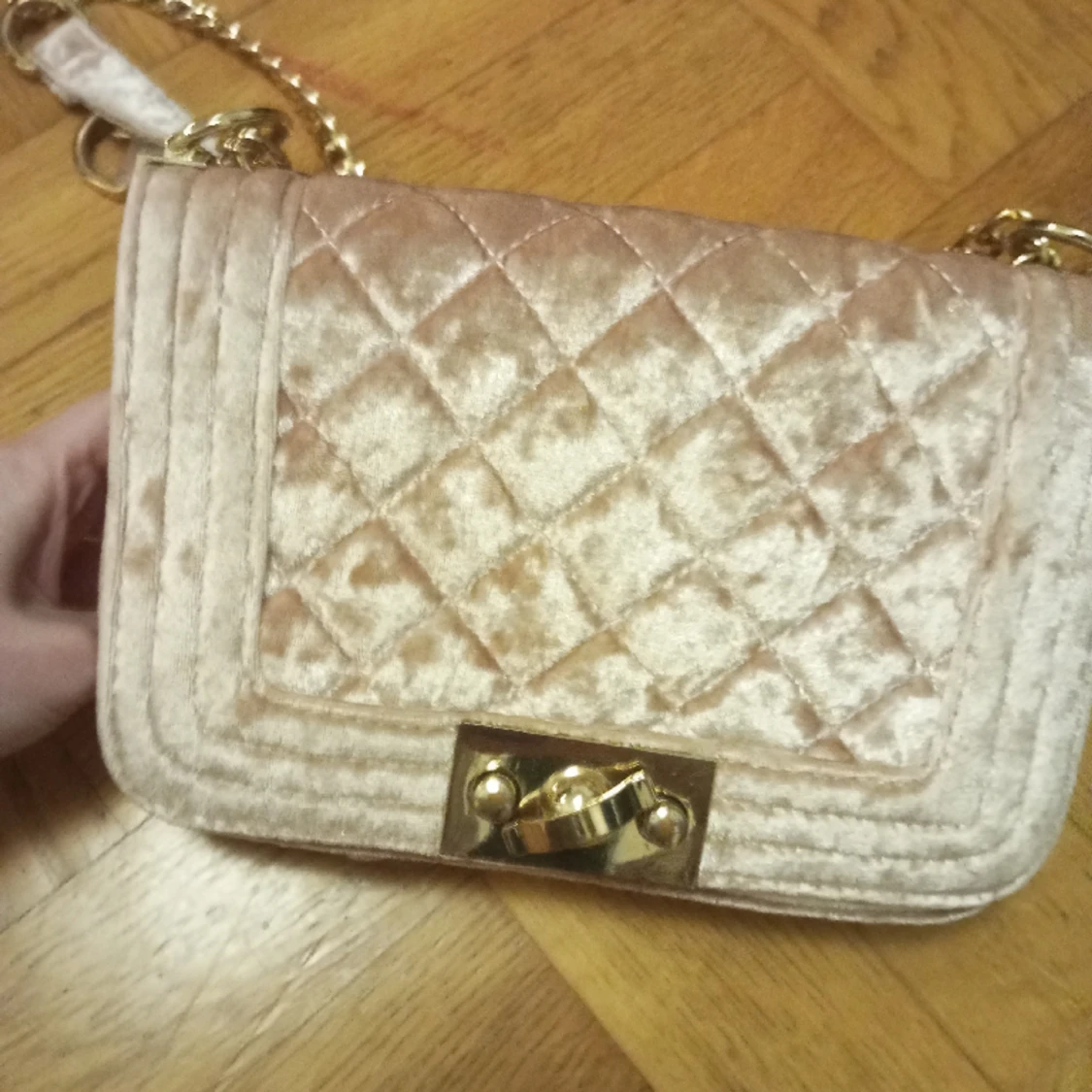 Sammet Gin Tricot Väska