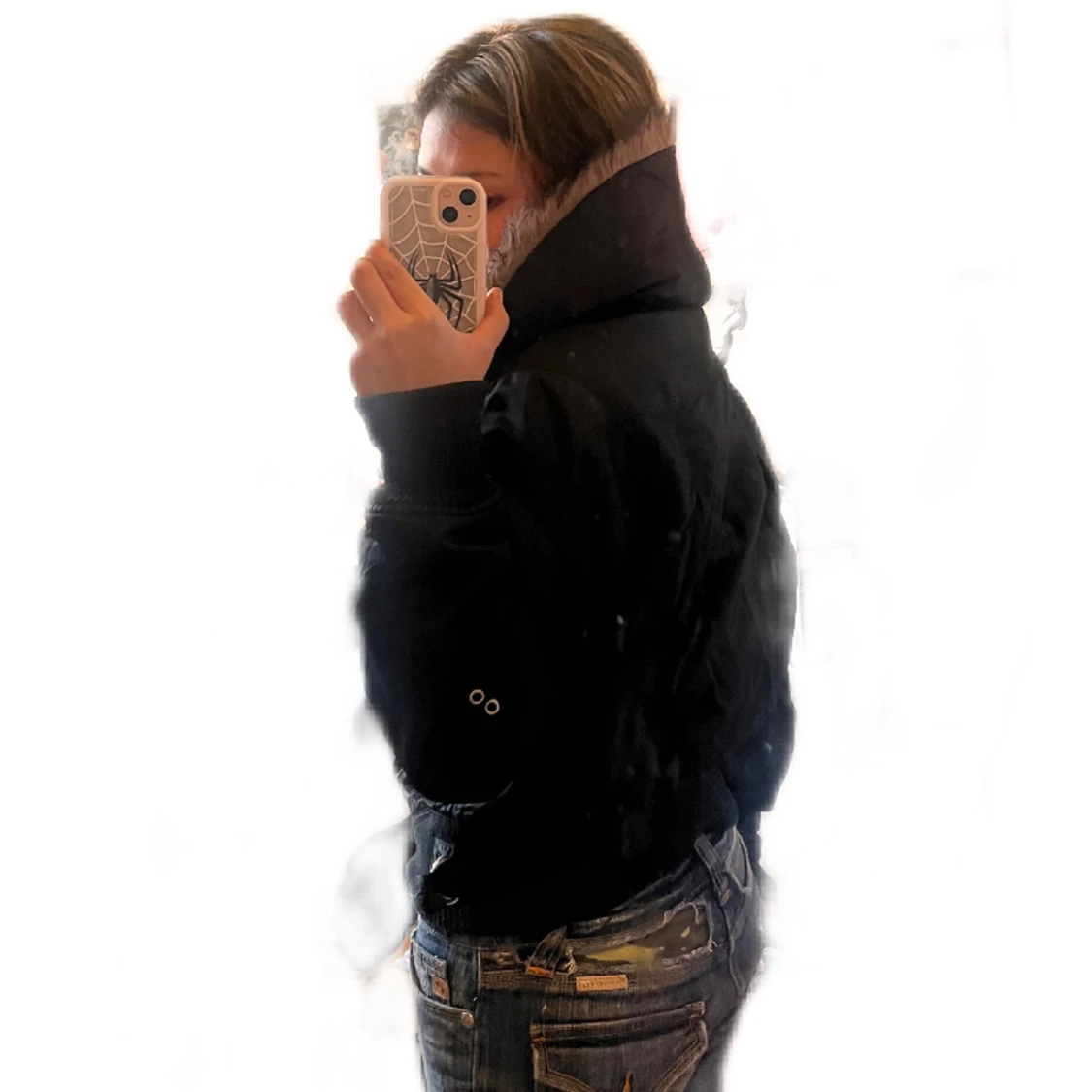 vinterjacka med faux fur - 91