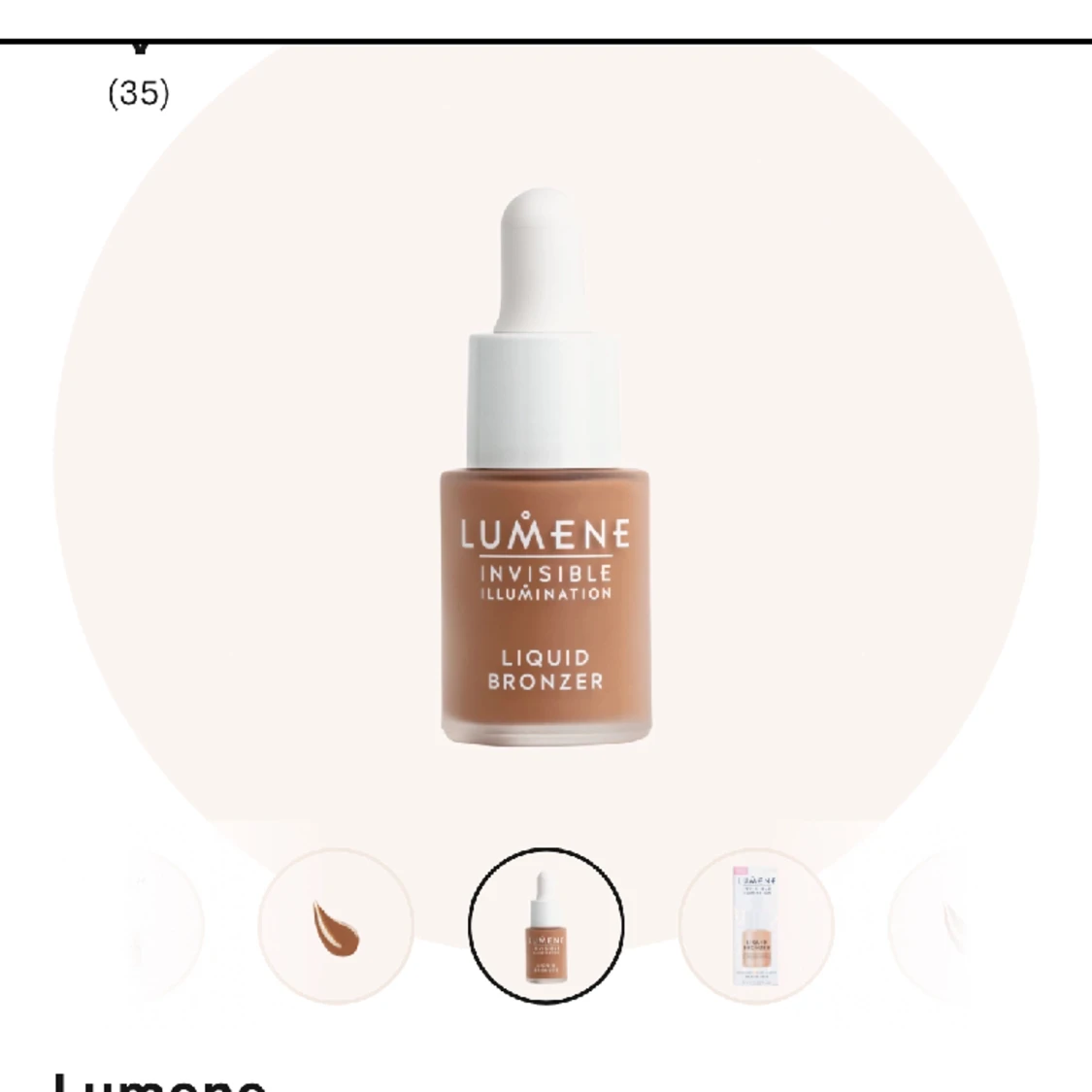 Lumene liquid bronzer