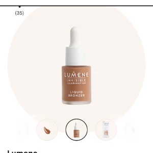 Lumene liquid bronzer - Oanvänd, endast testad. Färgen summer glow, säljs då jag fick två likadana. Fnns att köpa ny för 319 säljer för 260, priset kan diskuteras. Kom privat för egna bilder 