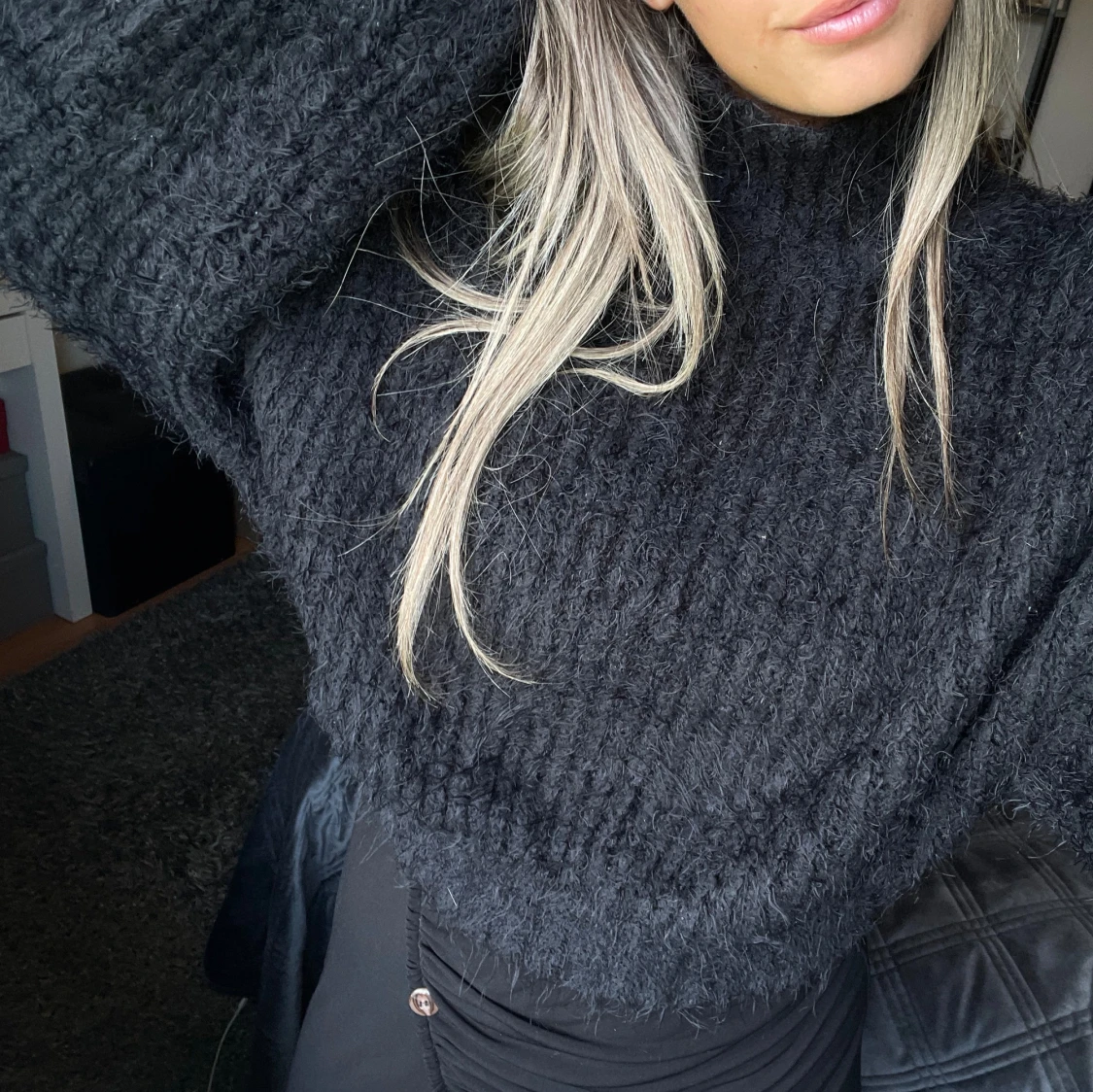 Fluffig tjocktröja  - 92