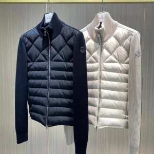 Moncler cardigan med dragkedja framtill - Moncler front Zip Cardigan helt ny kan verifiera på Moncler