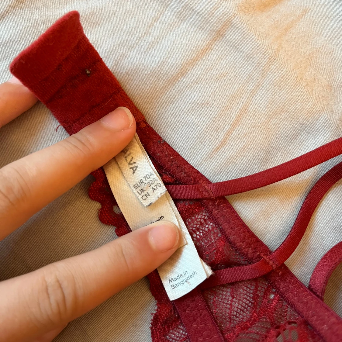 Rött underkläder set - 91