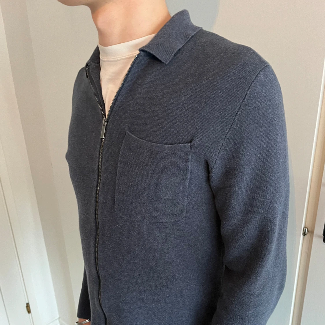 Bläck zip tröja - 90