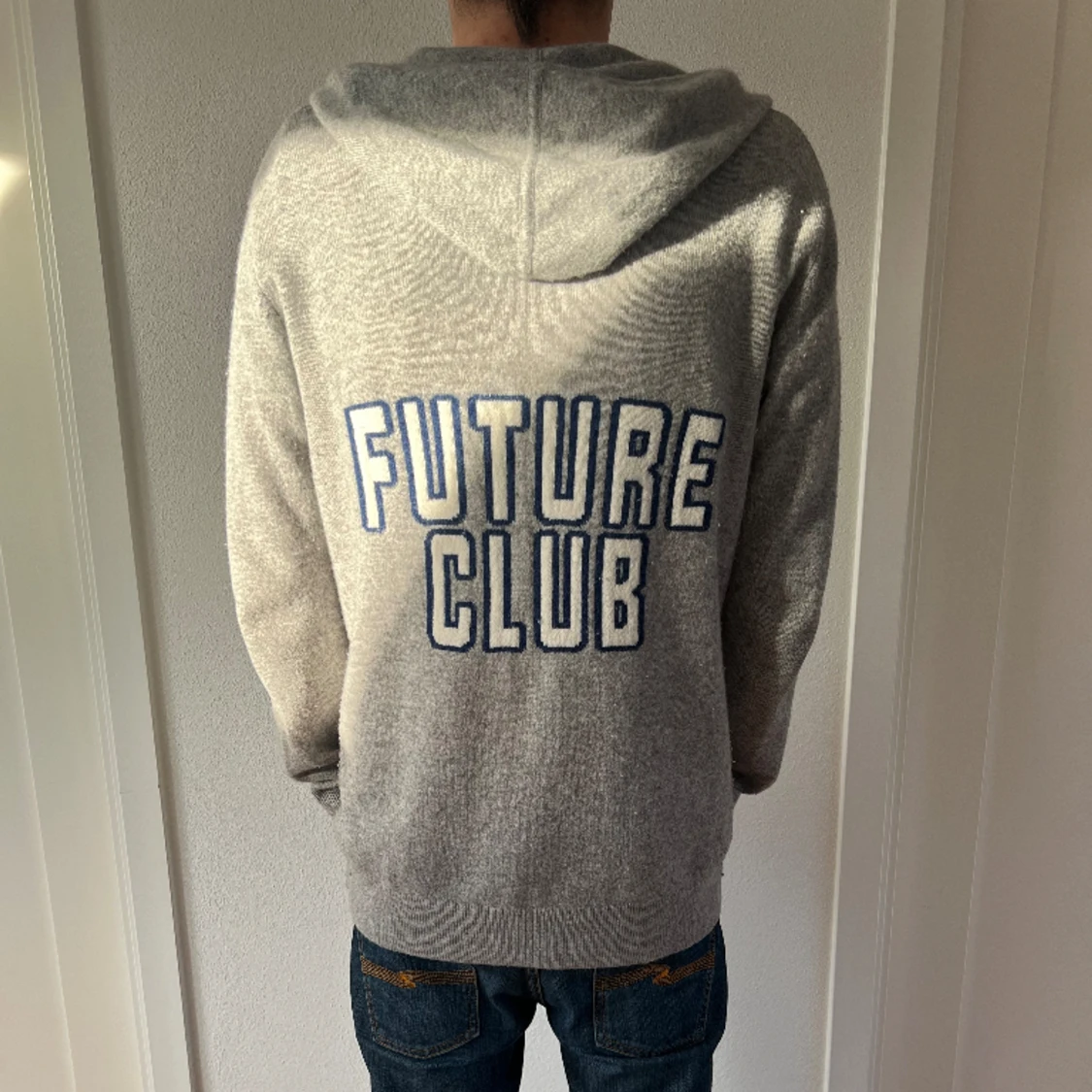 Kashmir Hoodie med tryck - 90