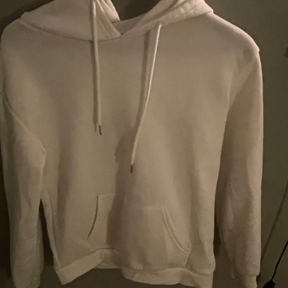 Cool hoodie från shein med tryck på ryggen säljer då jag bytte stil defekter är att den är lite nopprig på några ställen ❤️. Hoodies.