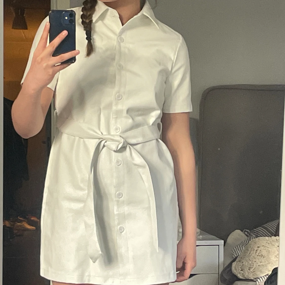 Vit skinnklänning - 90