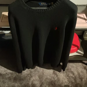 Stickad Ralph lauren - Tröjan är i väldigt fint skick. Tröjan är använd ett fåtal gånger utan några skador elr fläckar. Priset kan diskuteras vid snabb affär 