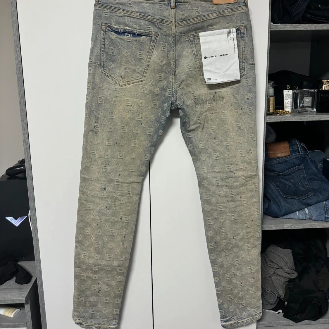 Purple monogram jeans - 90