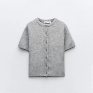 zara grå stickad kortärmad - i nyskick 🫶🏼