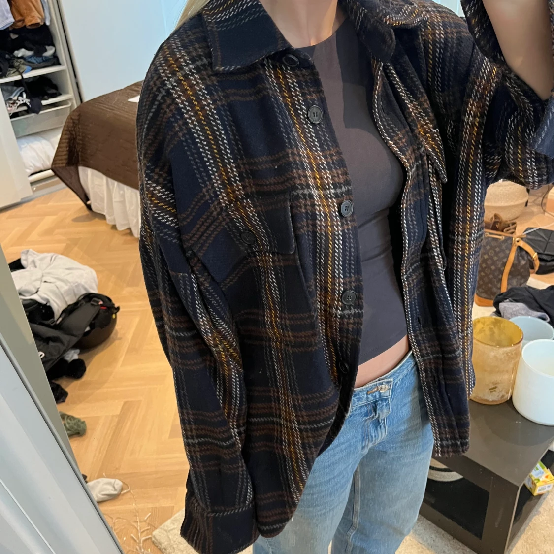 Rutig overshirt - 90