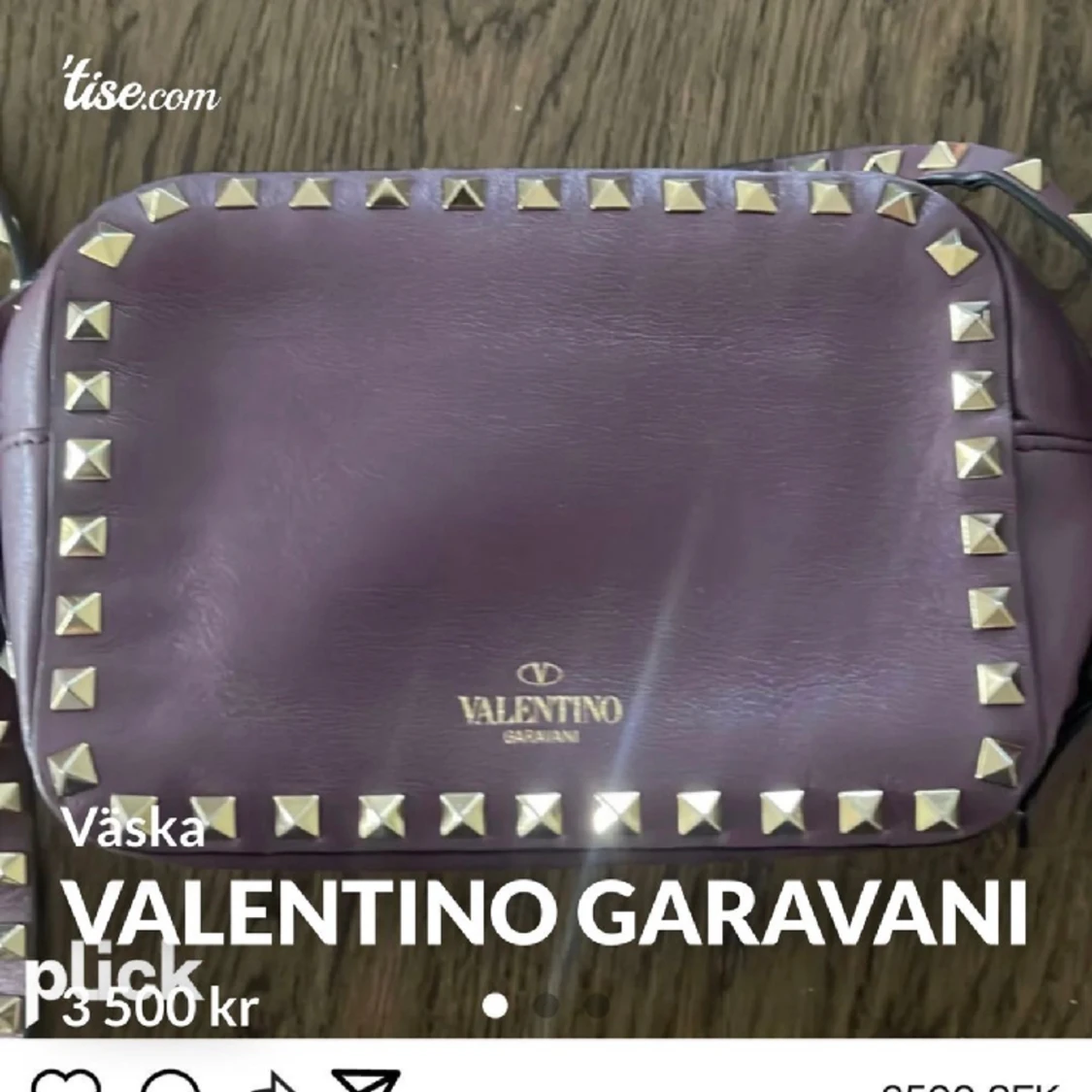 Lila valentino väska - 91