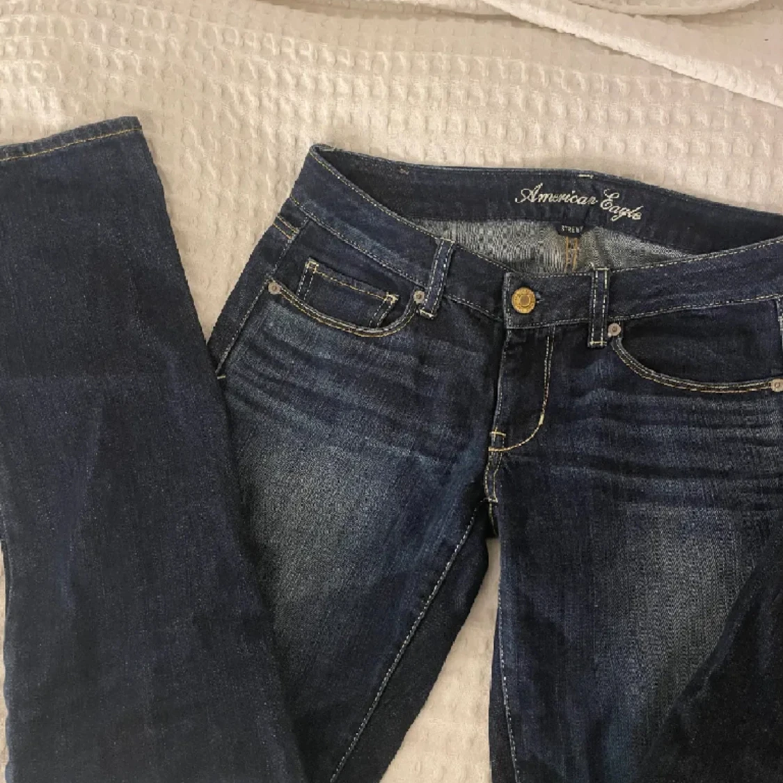 lågmidjade jeans - 90