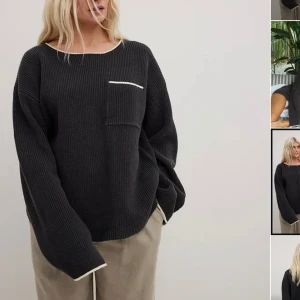 Stickad tröja  - Jättefin stickad tröja från Hanna Schönbergs kollektion med NAKD🌸fortfarande i fint skick