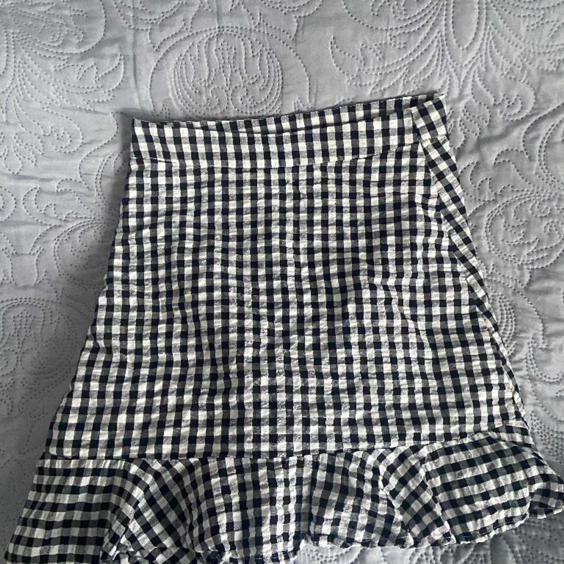 Rutig volang kjol  - 91