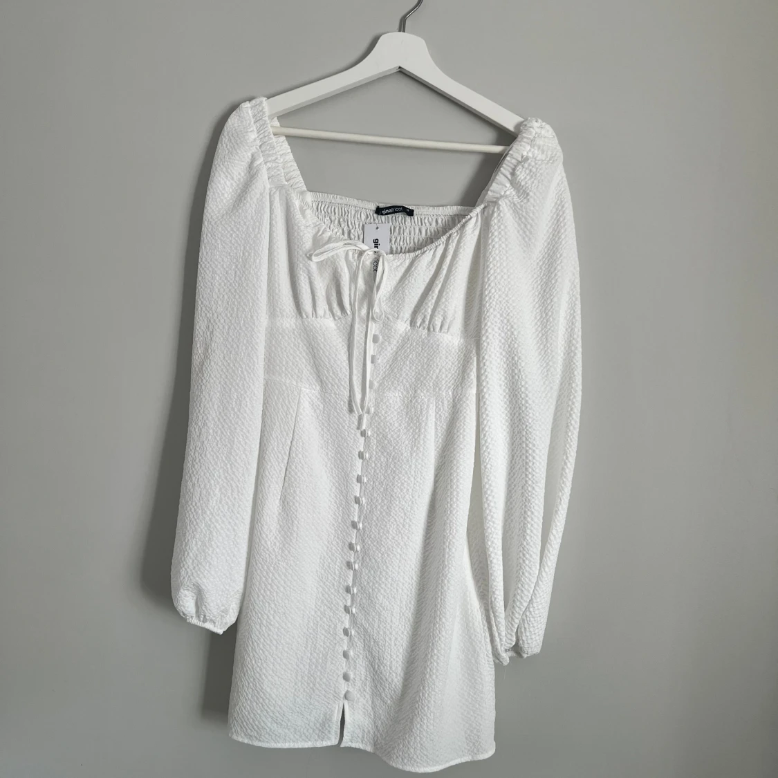 Vit klänning/ studentklänning  - 90