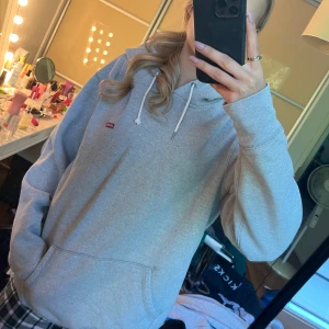 Gray hoodie - Cute levis hoodie, bought second hand so one of the strings are broken and theres slight ripping on the bottom of the hood as shown in the picture. 