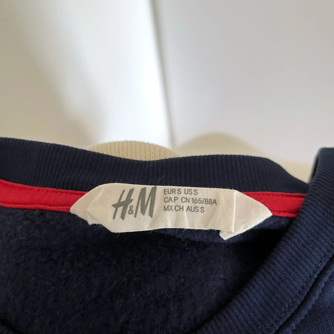 H&M collegetröja blå  - 91